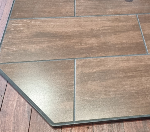 MAXIHEAT HEART WOOD GRAIN BROWN 1M X 1M METAL EDGE